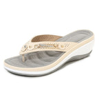 ⏰Final Day 49% OFF｜Women’s Arch Support Cushion Thong Sandals – Soft Sole Flip Flops