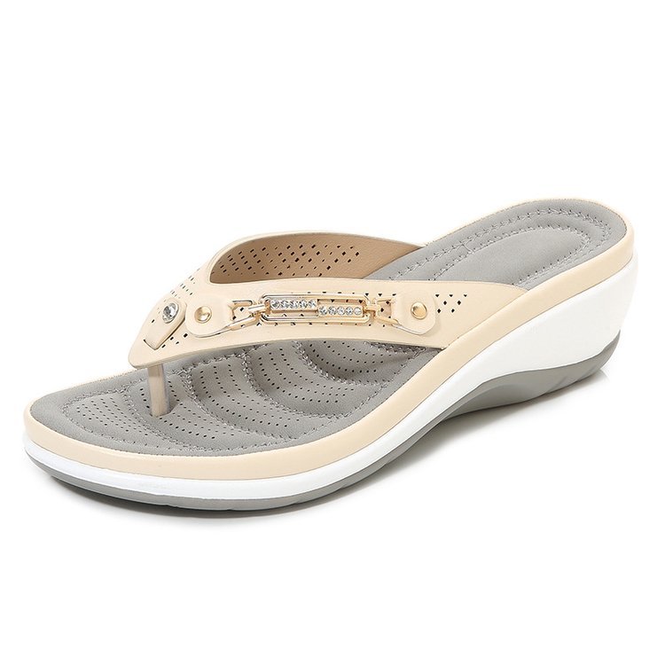 ⏰Final Day 49% OFF｜Women’s Arch Support Cushion Thong Sandals – Soft Sole Flip Flops