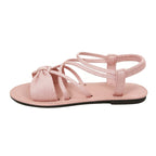 🎀 Knot-Front Stretch Ankle Sandals – Slide & Go with Arch Support ☀️
