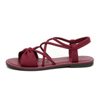 🎀 Knot-Front Stretch Ankle Sandals – Slide & Go with Arch Support ☀️