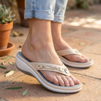 ⏰Final Day 49% OFF｜Women’s Arch Support Cushion Thong Sandals – Soft Sole Flip Flops